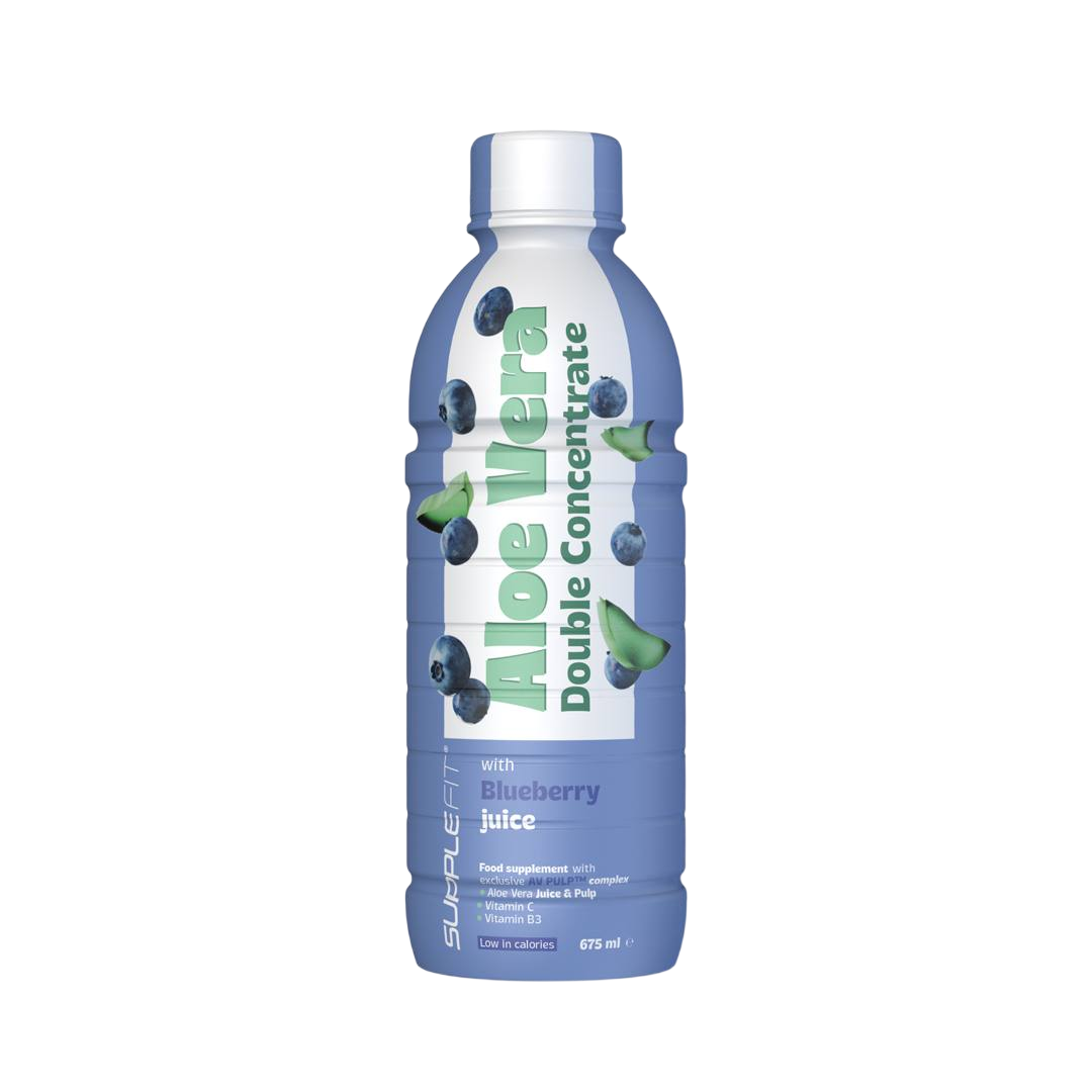 Aloe vera with blueberry