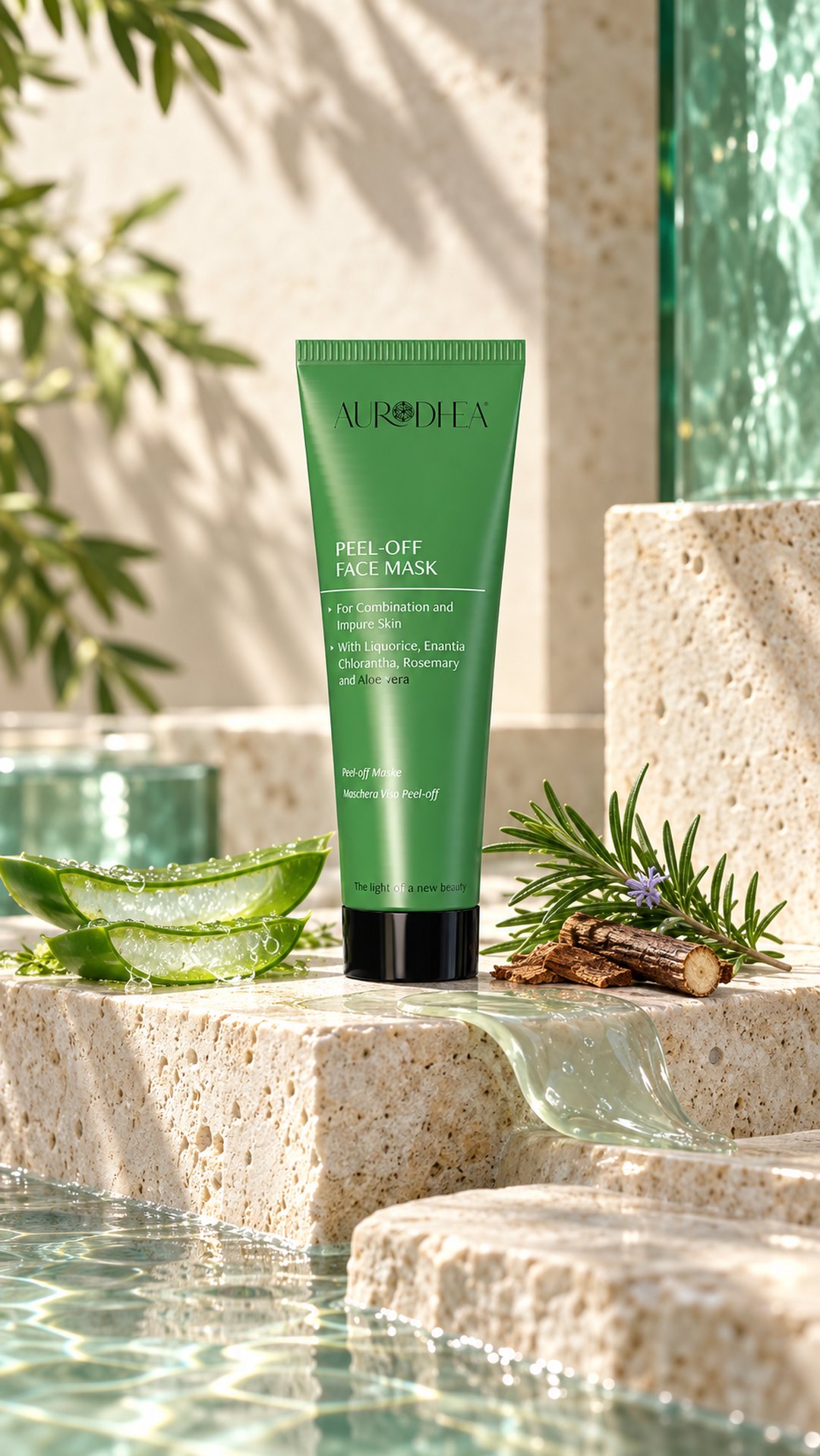 AURODHEA Peel-Off Face Mask with Aloe Vera