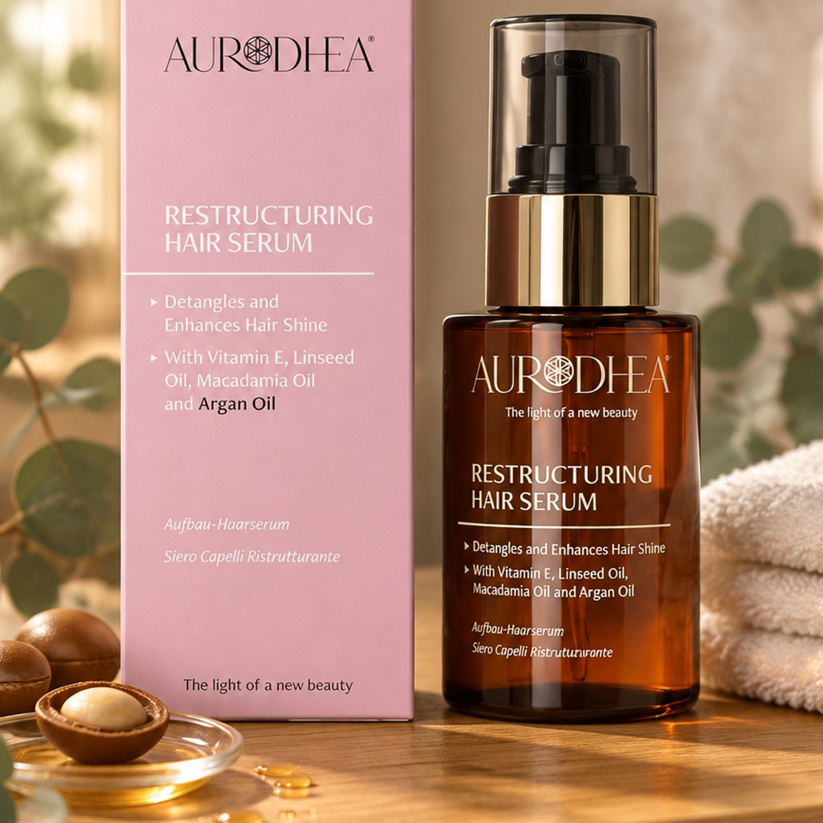 Restructuring Hair Serum with Argan Oil