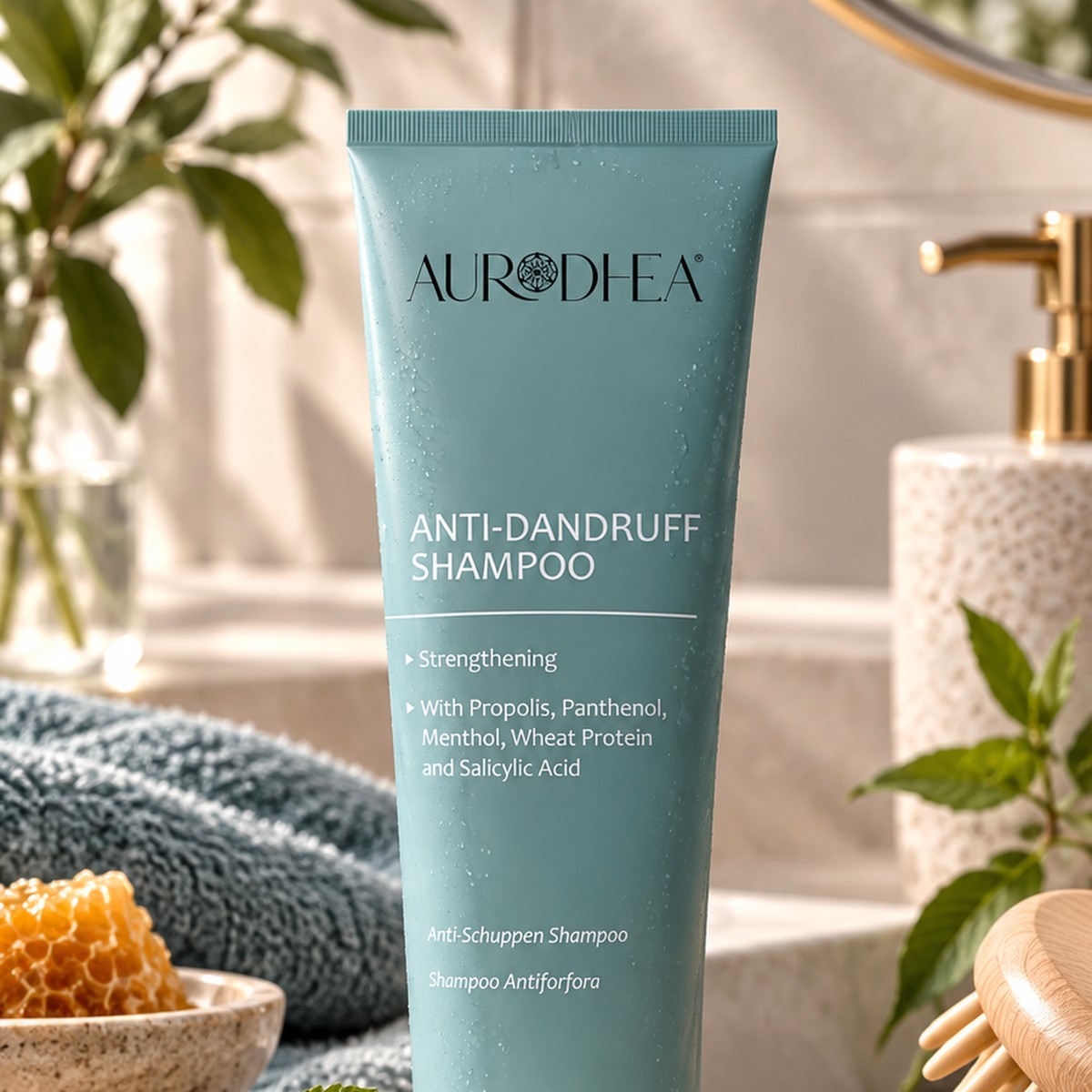 Anti-dandruff shampoo with salicylic acid